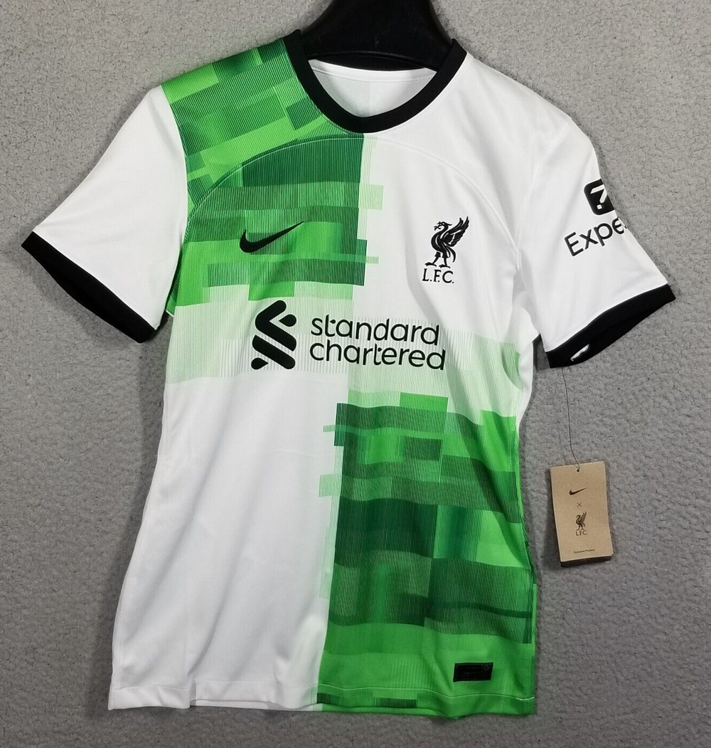 Nike Liverpool FC 23/24 Away Jersey Dri-FIT Green DX2732-101 Women’s Size Large